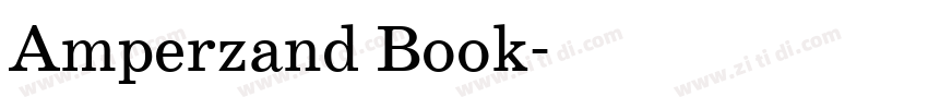 Amperzand Book字体转换 Amperzand Book字体转换